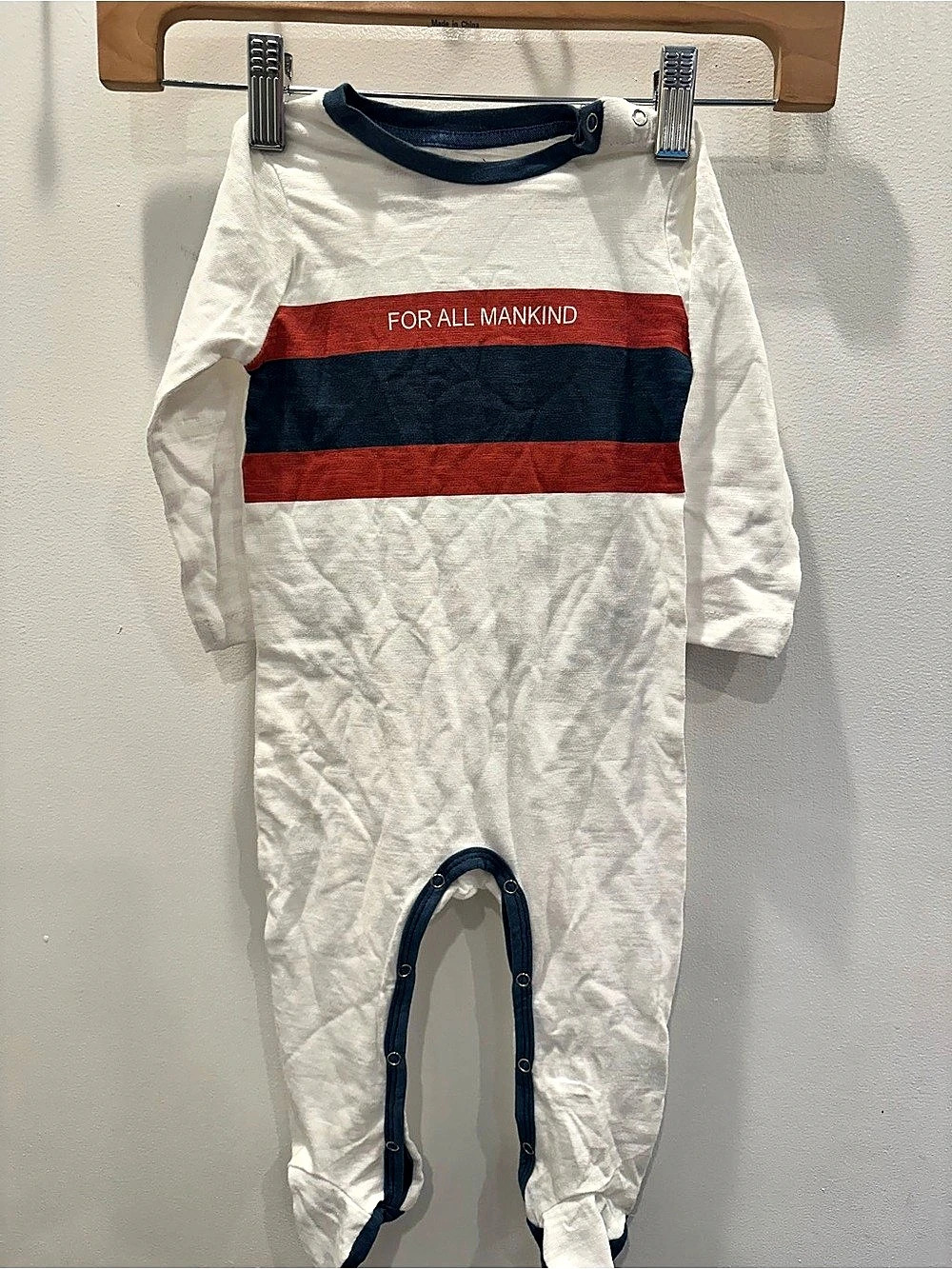 7 For All Mankind Baby Footie PJs 6/9M
